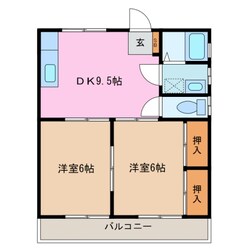 伊勢松本駅 徒歩12分 2階の物件間取画像